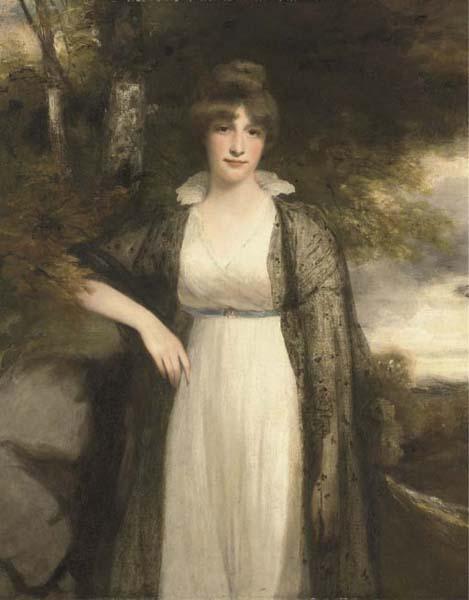 John Hoppner Portrait in oils of Eleanor Agnes Hobart, Countess of Buckinghamshire oil painting image